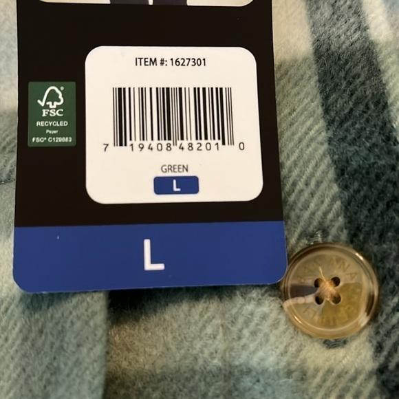 Banana Republic Womens
Shirt Jacket Green Plaid
Shacket Oversized.  Size Large - Picture 11 of 11